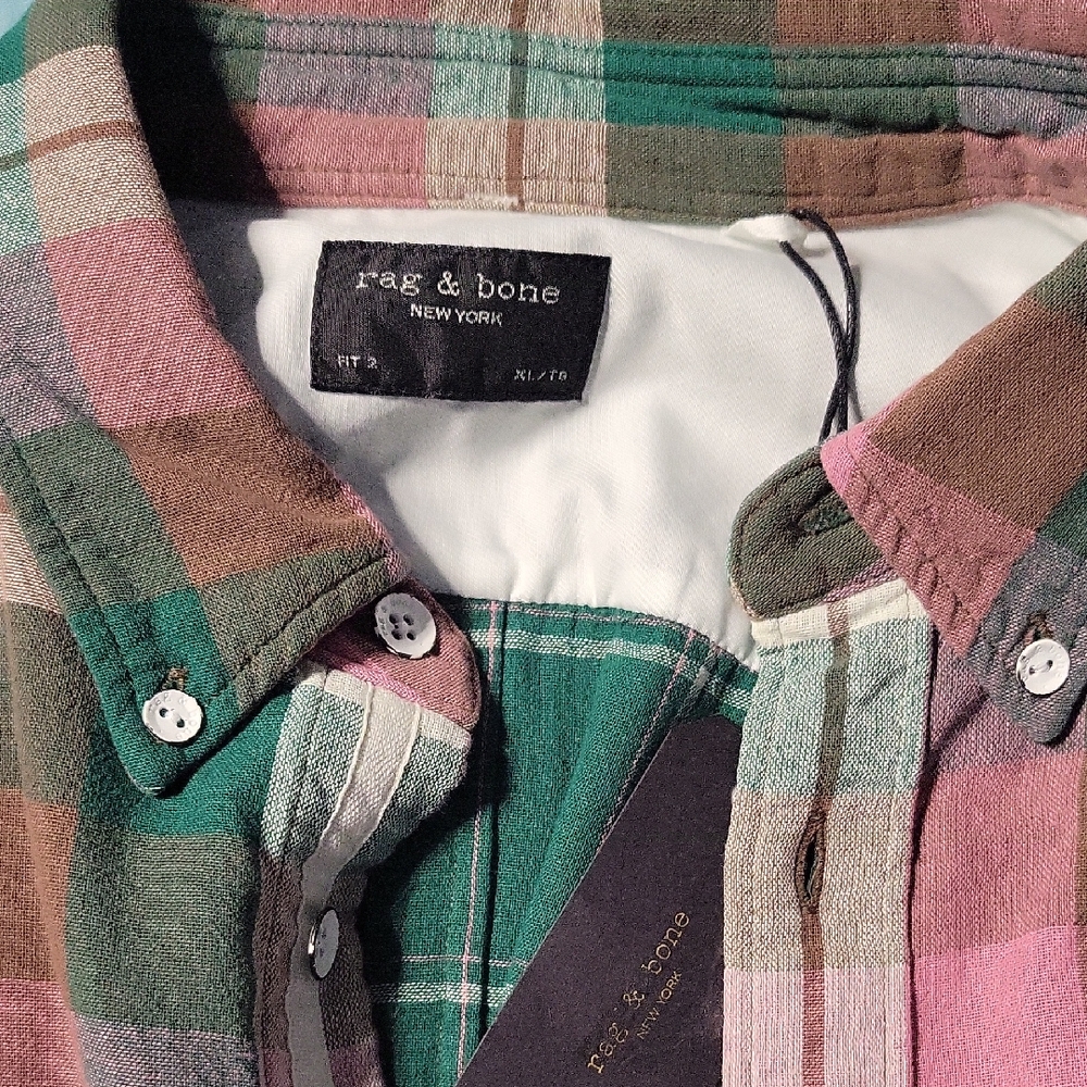 Rag & Bone Multicolor Plaid Shirt